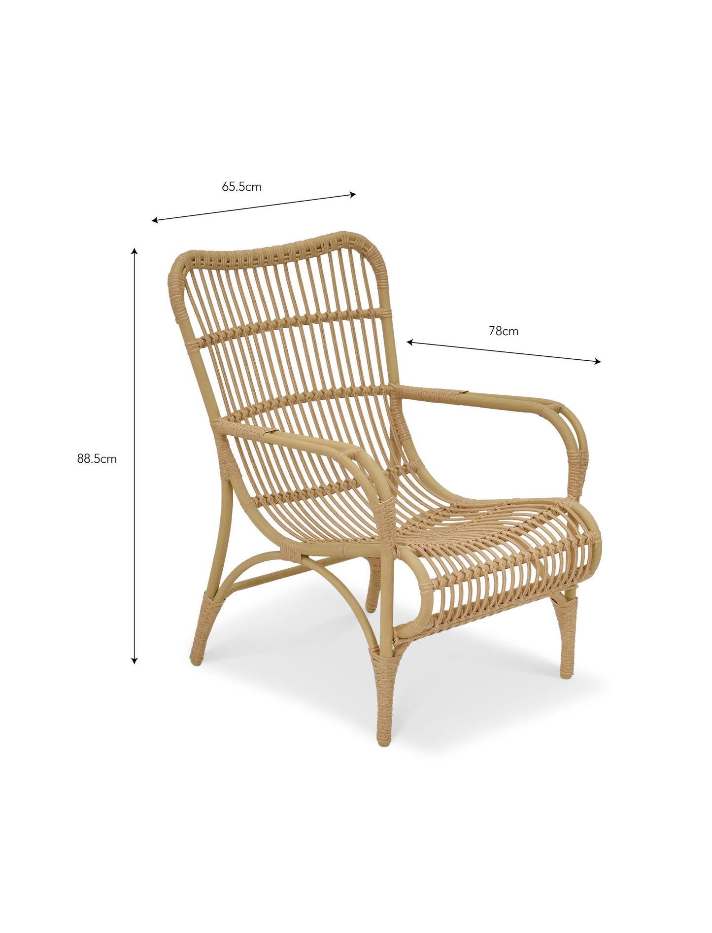 Corston Lounge Chair Natural - Chairs & Loungers - Garden Trading -