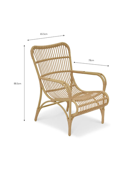 Corston Lounge Chair Natural - Chairs & Loungers - Garden Trading -