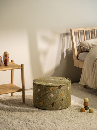 Wigiwama Terrazzo Pouffe - Green