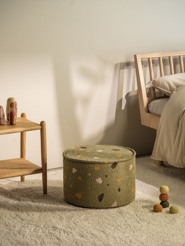 Wigiwama Terrazzo Pouffe - Green