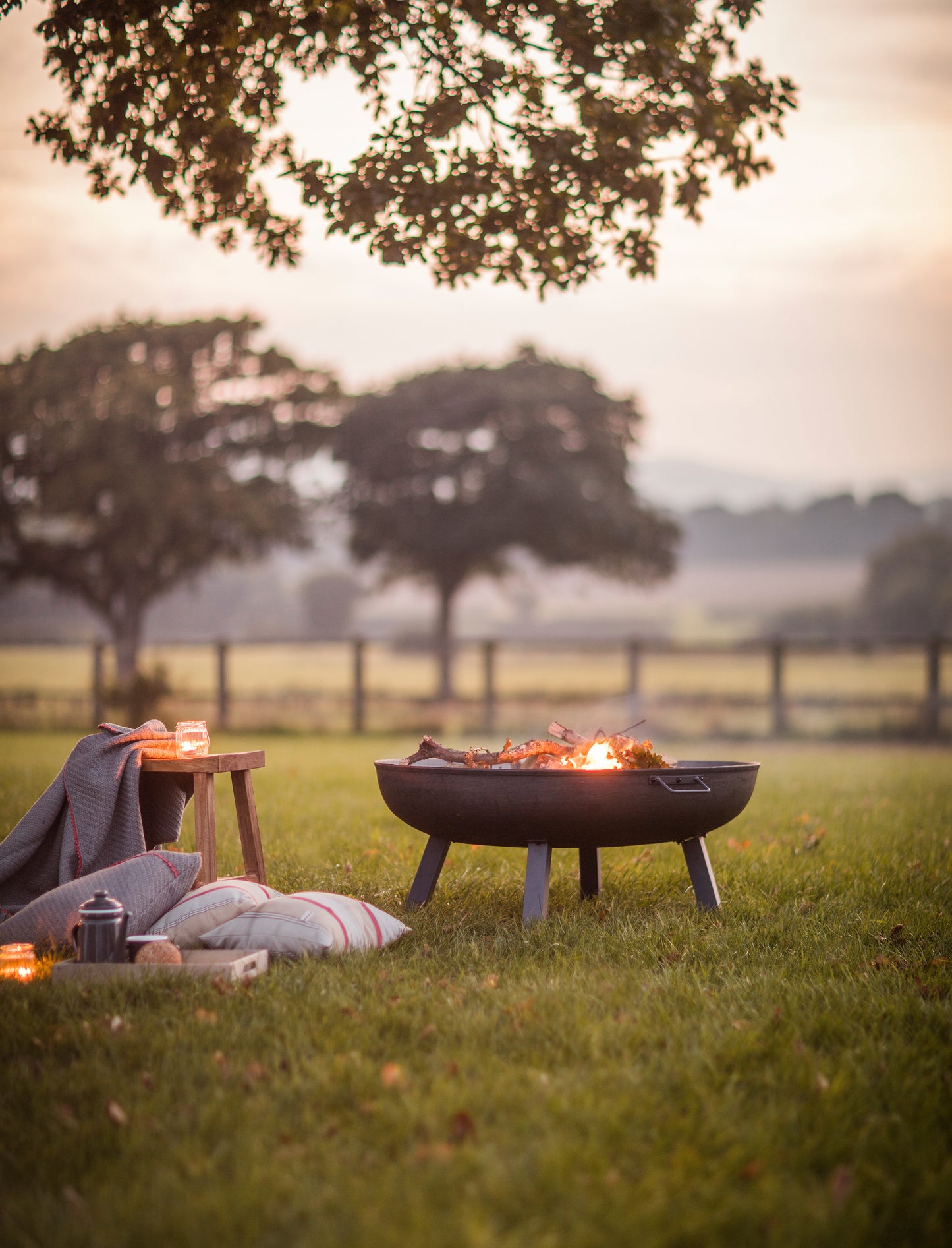 Foscot Fire Pit Large - Fire Pits & Chimineas - Garden Trading -