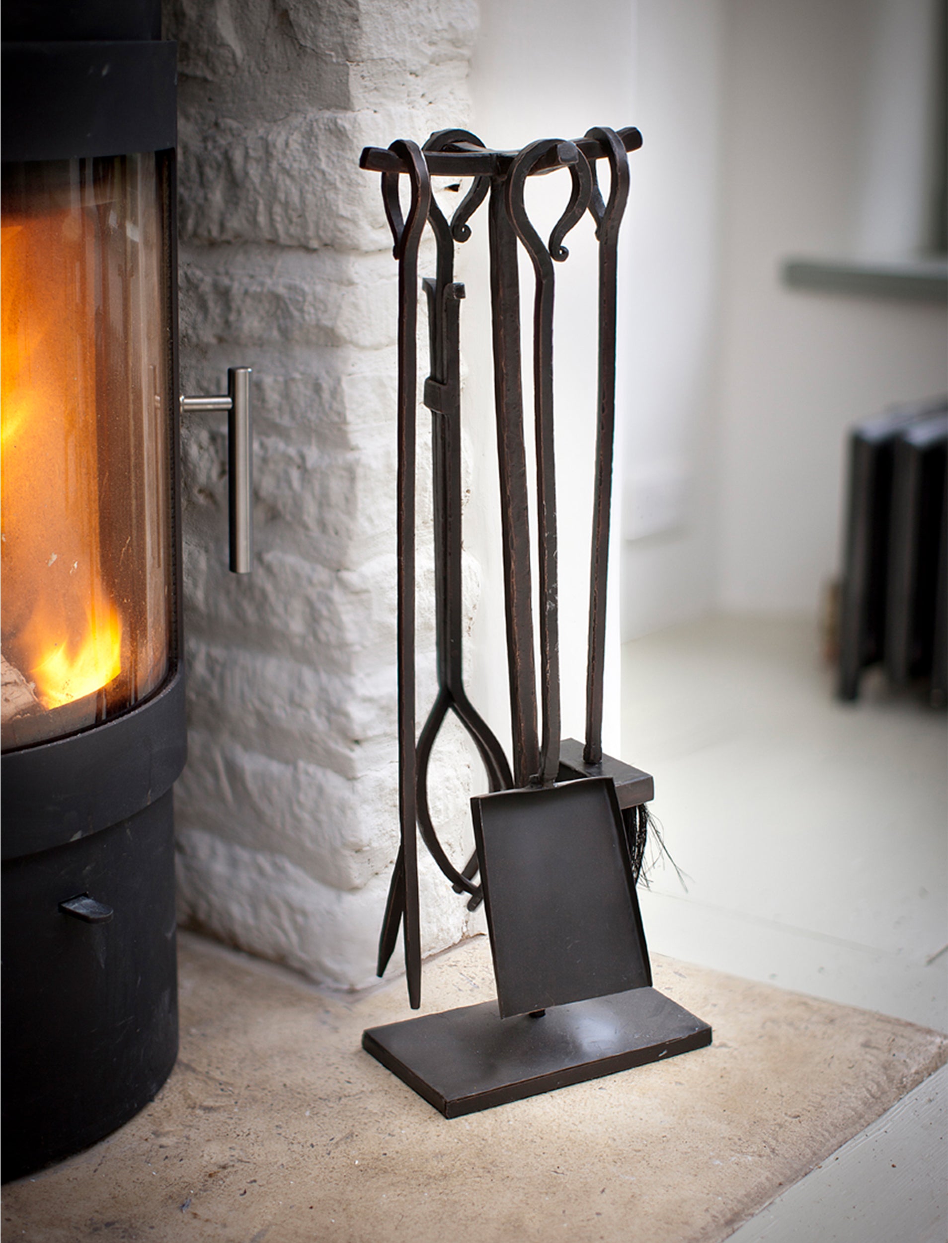 Classic Fireside Tools Set of 4 Antique Bronze - Fireside Accessories - Garden Trading -