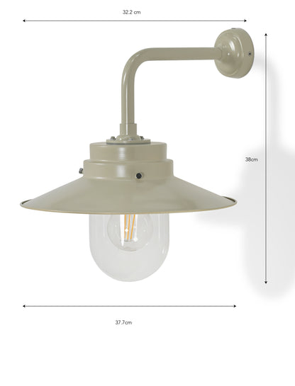 Semington Wall Light Clay Steel