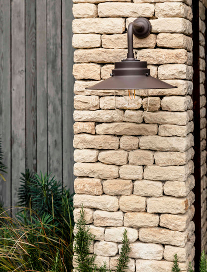 Semington Wall Light Coffee Bean Steel - Wall Lights - Garden Trading -