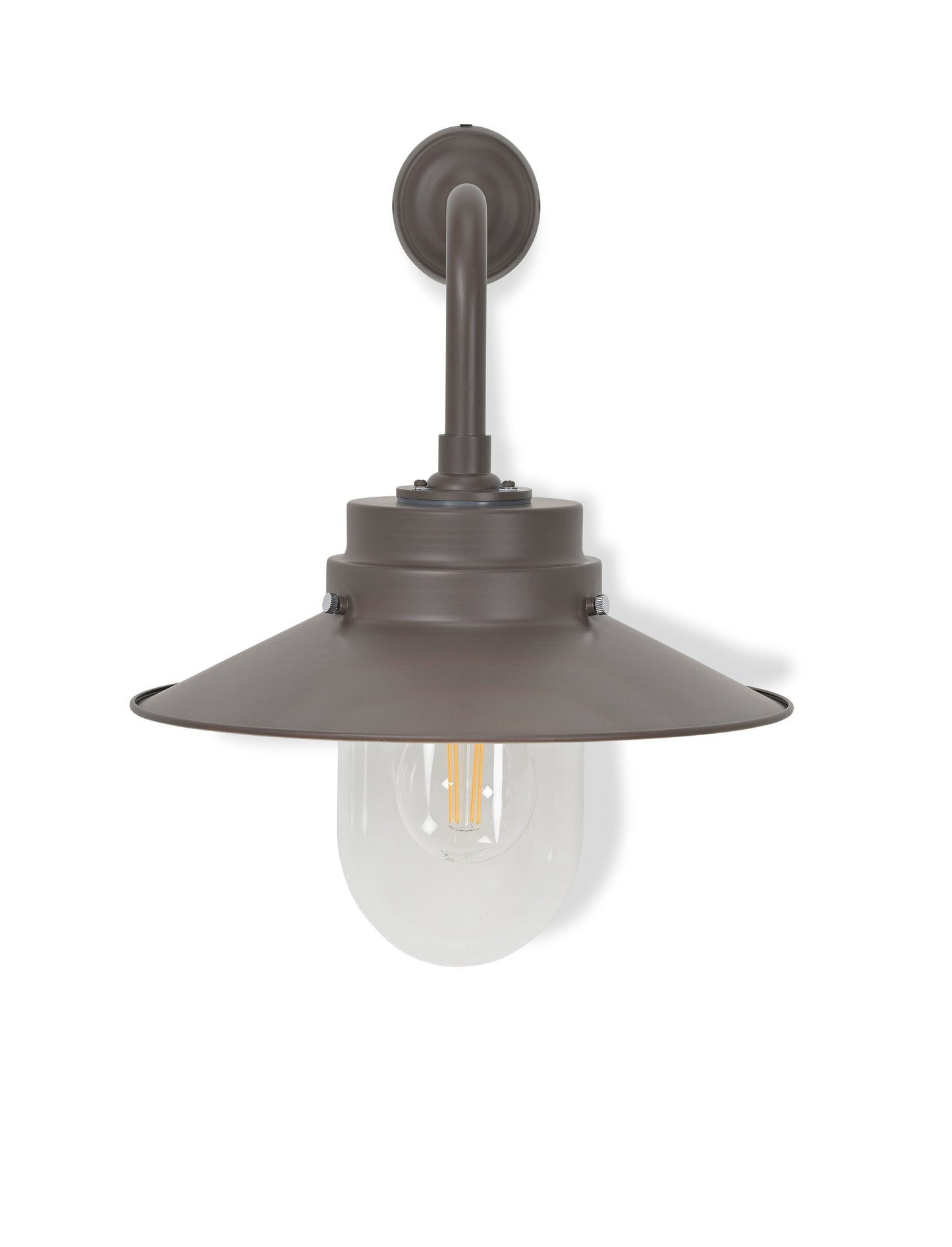 Semington Wall Light Coffee Bean Steel - Wall Lights - Garden Trading -