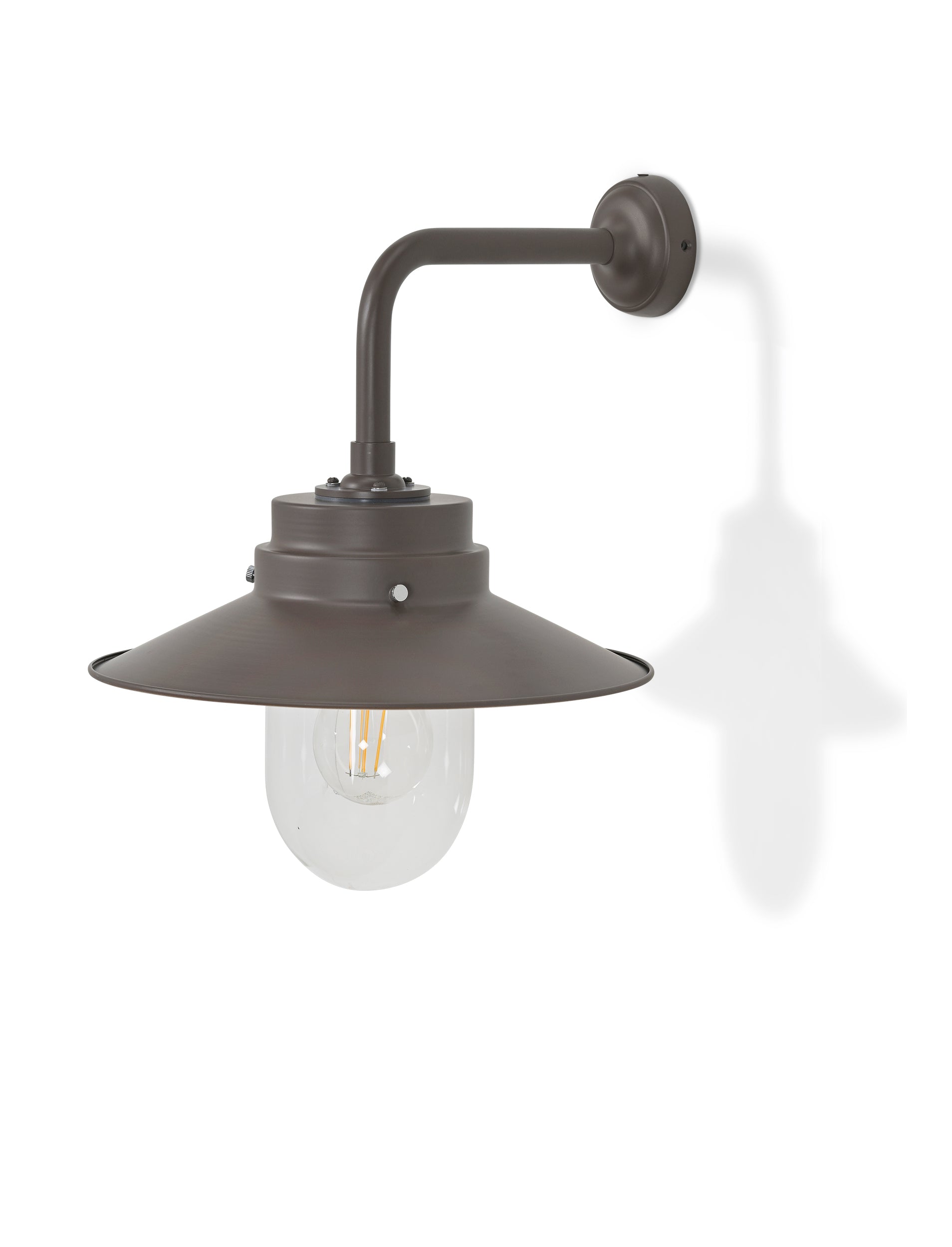 Semington Wall Light Coffee Bean Steel - Wall Lights - Garden Trading -