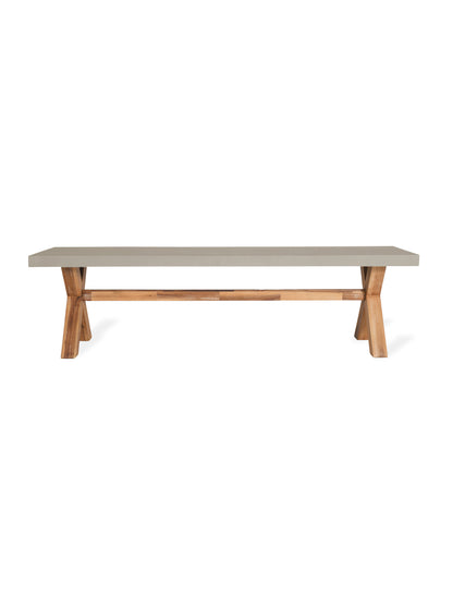Burford Bench, Small in Natural - Polystone