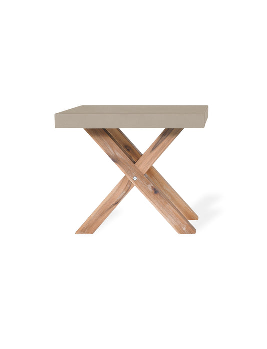 Burford Stool in Natural - Polystone - Chairs & Loungers - Garden Trading -