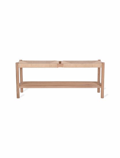Longworth Hallway Bench Natural - Shoe Storage - Garden Trading -