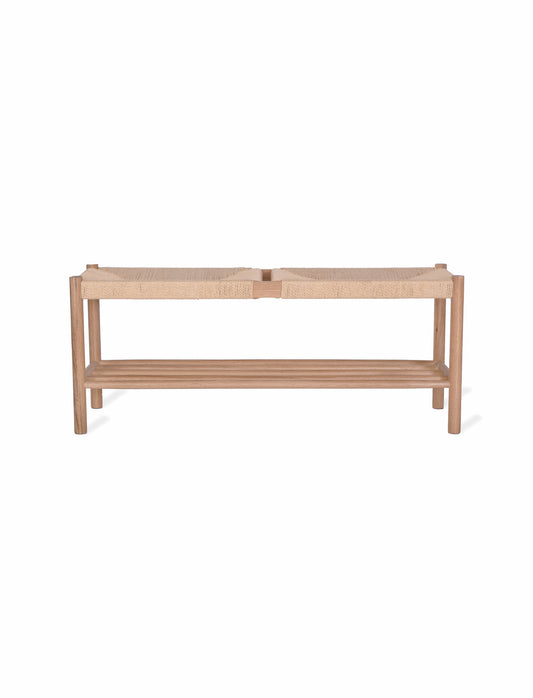 Longworth Hallway Bench Natural - Shoe Storage - Garden Trading -