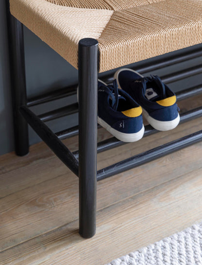 Longworth Hallway Bench Black