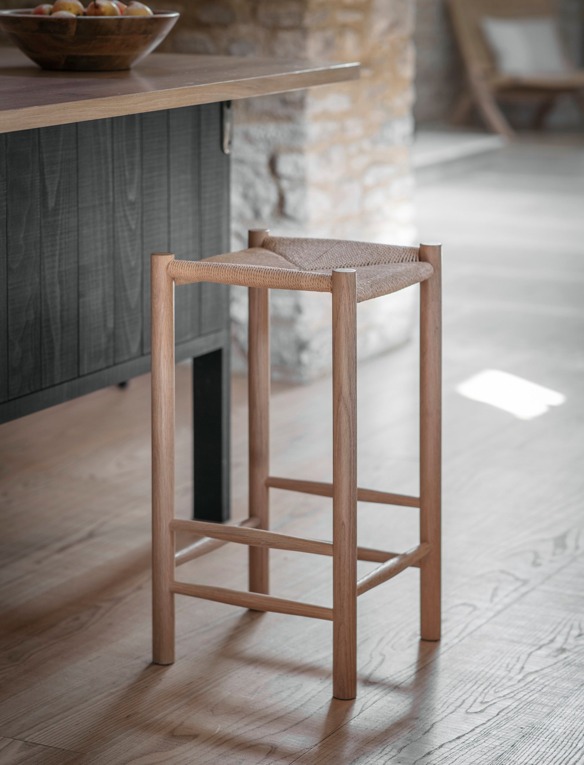 Longworth Bar Stool Natural - Bar Tables & Stools - Garden Trading -