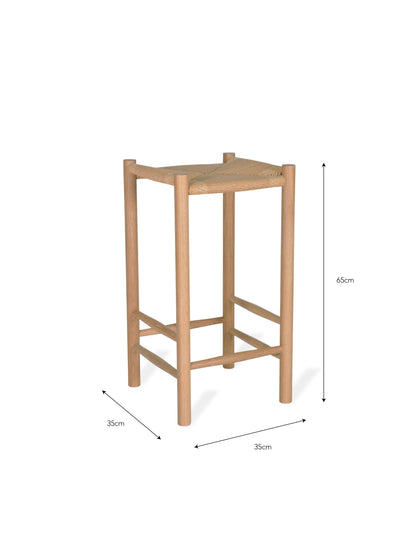 Longworth Bar Stool Natural - Bar Tables & Stools - Garden Trading -