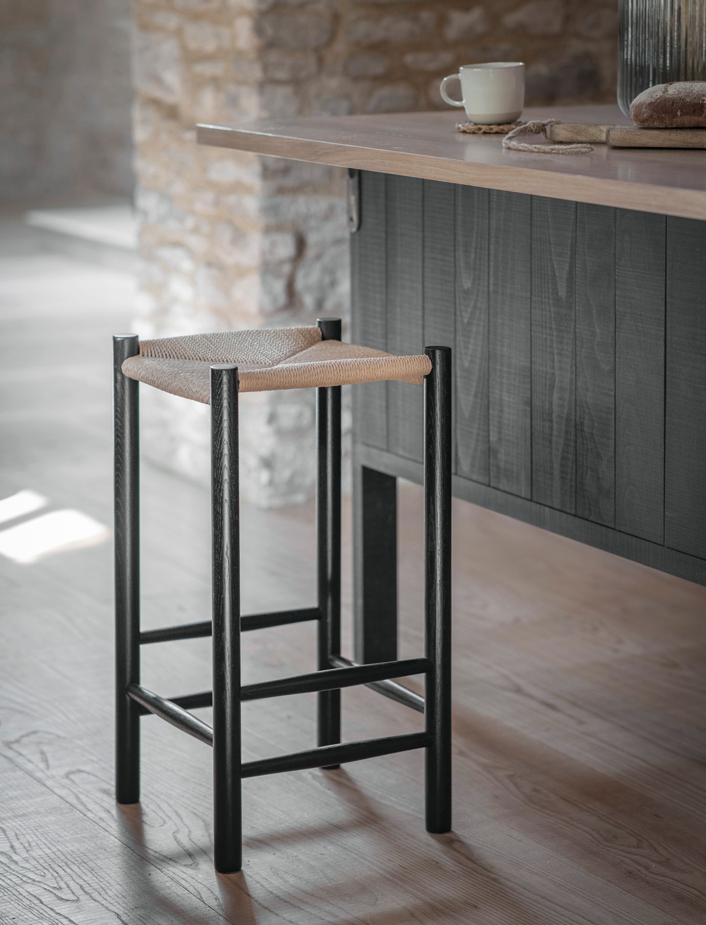 Longworth Bar Stool Black