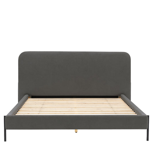 Oliver King Size Bed Warm Grey