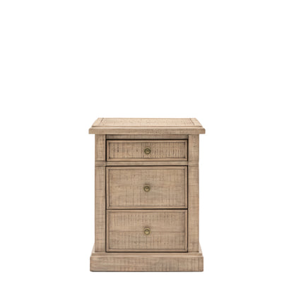 Manor 3 Drawer Bedside Table
