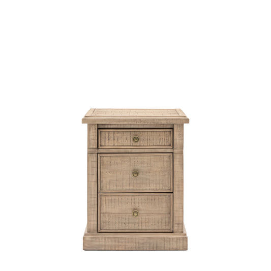 Manor 3 Drawer Bedside Table