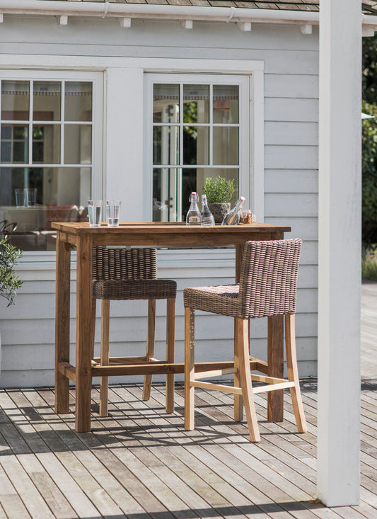 St Mawes Bar Table with Trough 120cm - Bar Tables & Sets - Garden Trading -