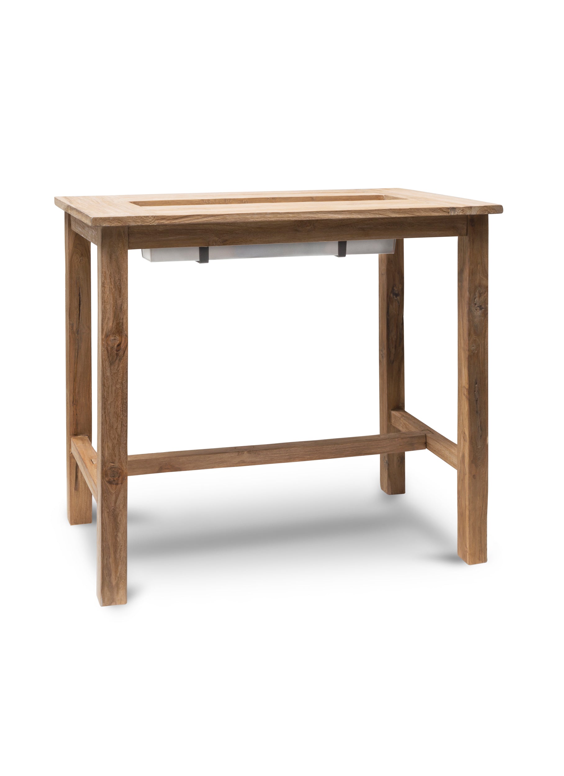 St Mawes Bar Table with Trough 120cm - Bar Tables & Sets - Garden Trading -
