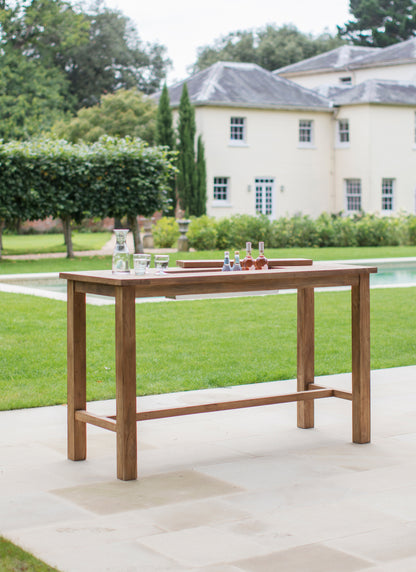St Mawes Bar Table with Trough 180cm - Bar Tables & Sets - Garden Trading -