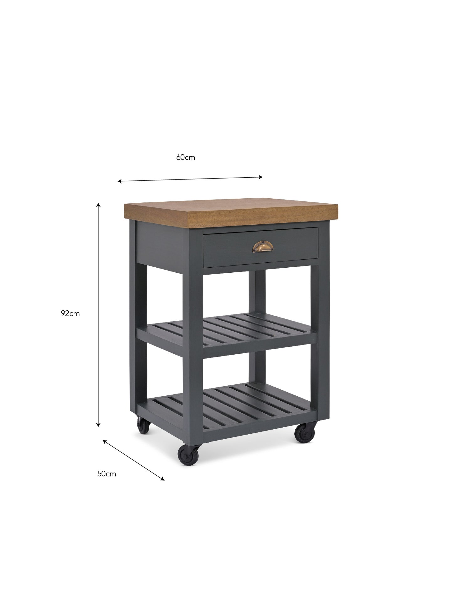 Walcote Butchers Block Forest Green Wood - Storage - Garden Trading -