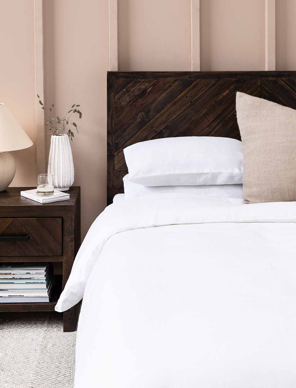 Pembridge Linen Duvet Cover Double Lily White