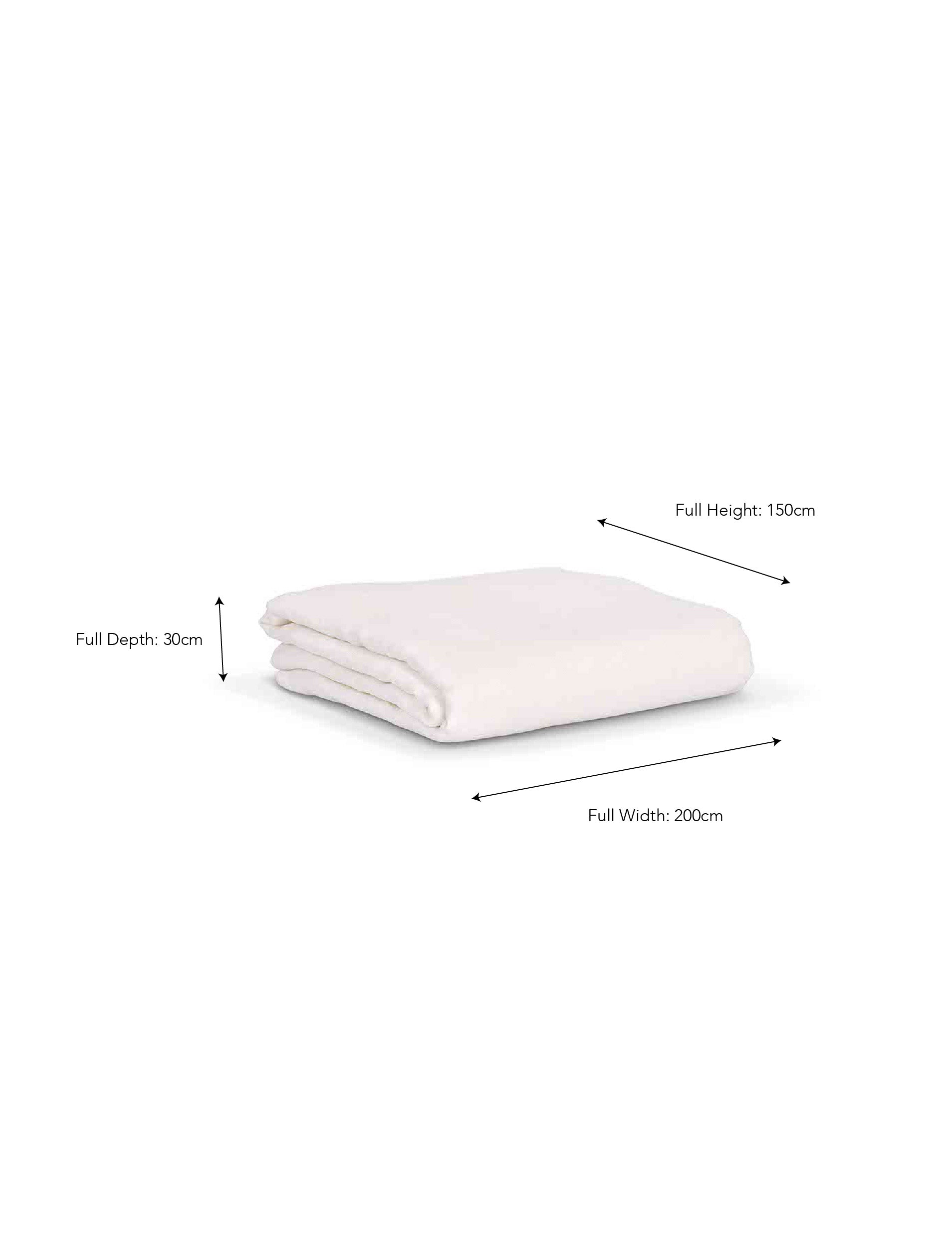Pembridge Linen Fitted Sheet King Lily White - Bed Linen - Garden Trading -