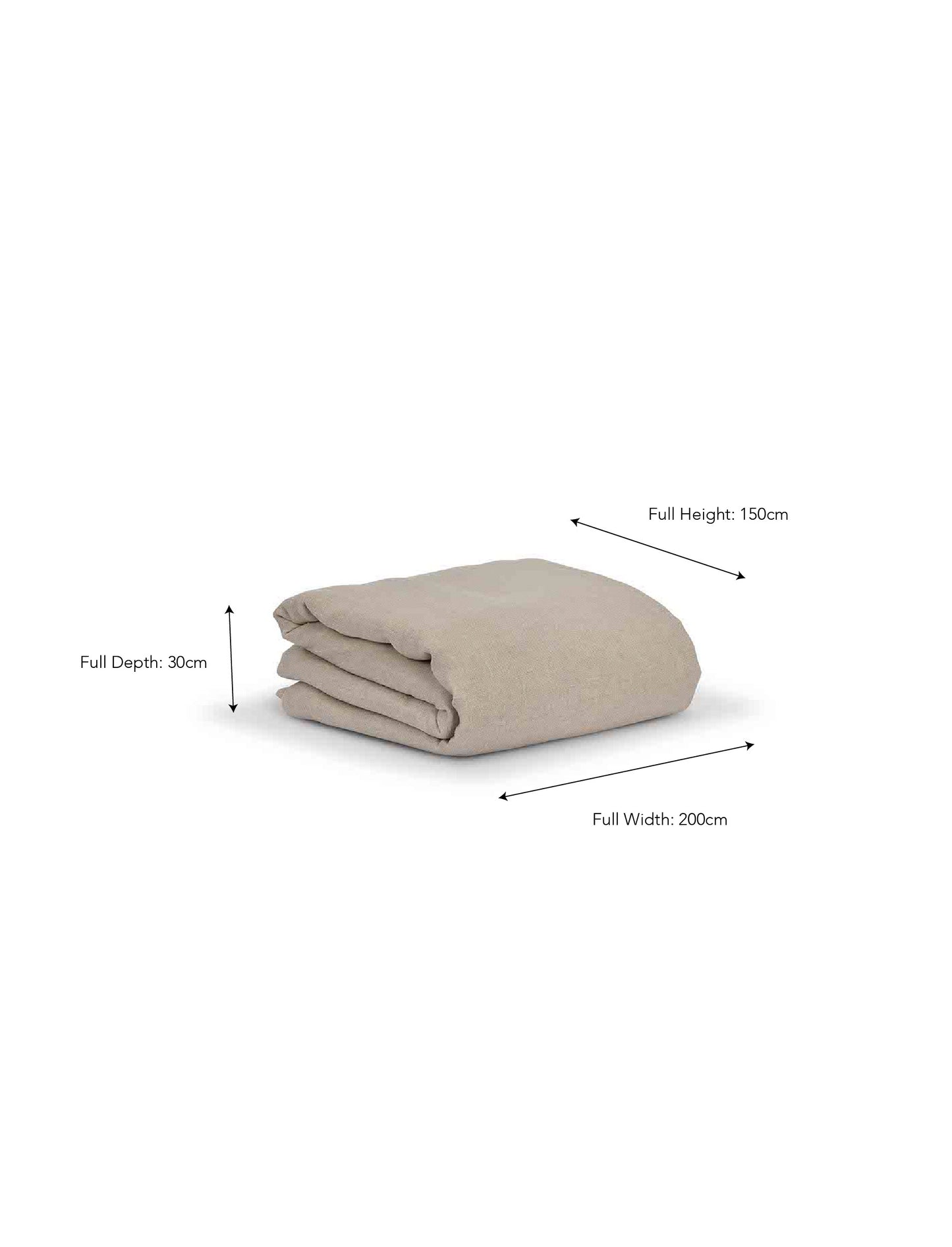 Pembridge Linen Fitted Sheet King Natural - Bed Linen - Garden Trading -