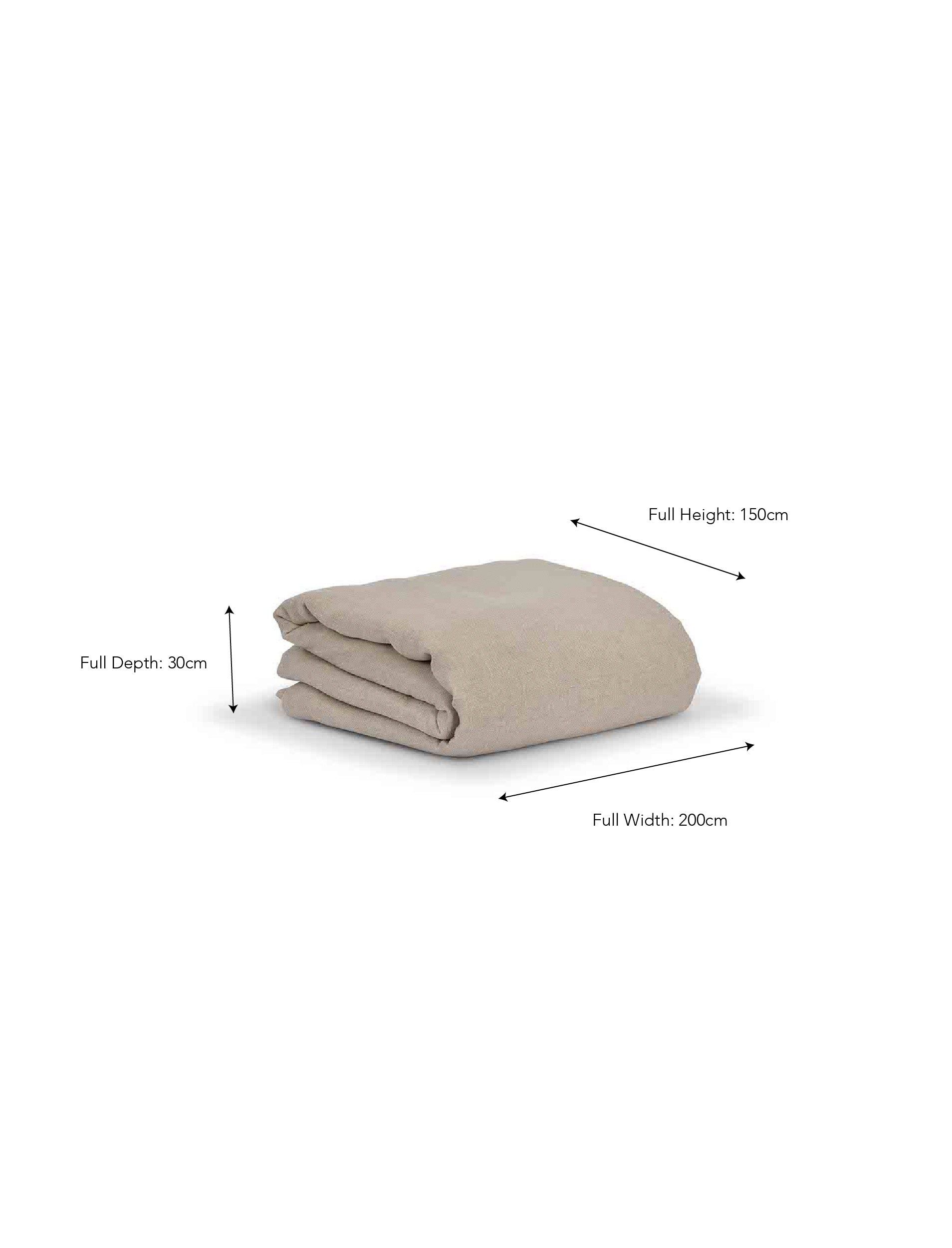 Pembridge Linen Fitted Sheet King Natural - Bed Linen - Garden Trading -