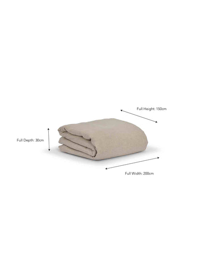 Pembridge Linen Fitted Sheet King Natural - Bed Linen - Garden Trading -