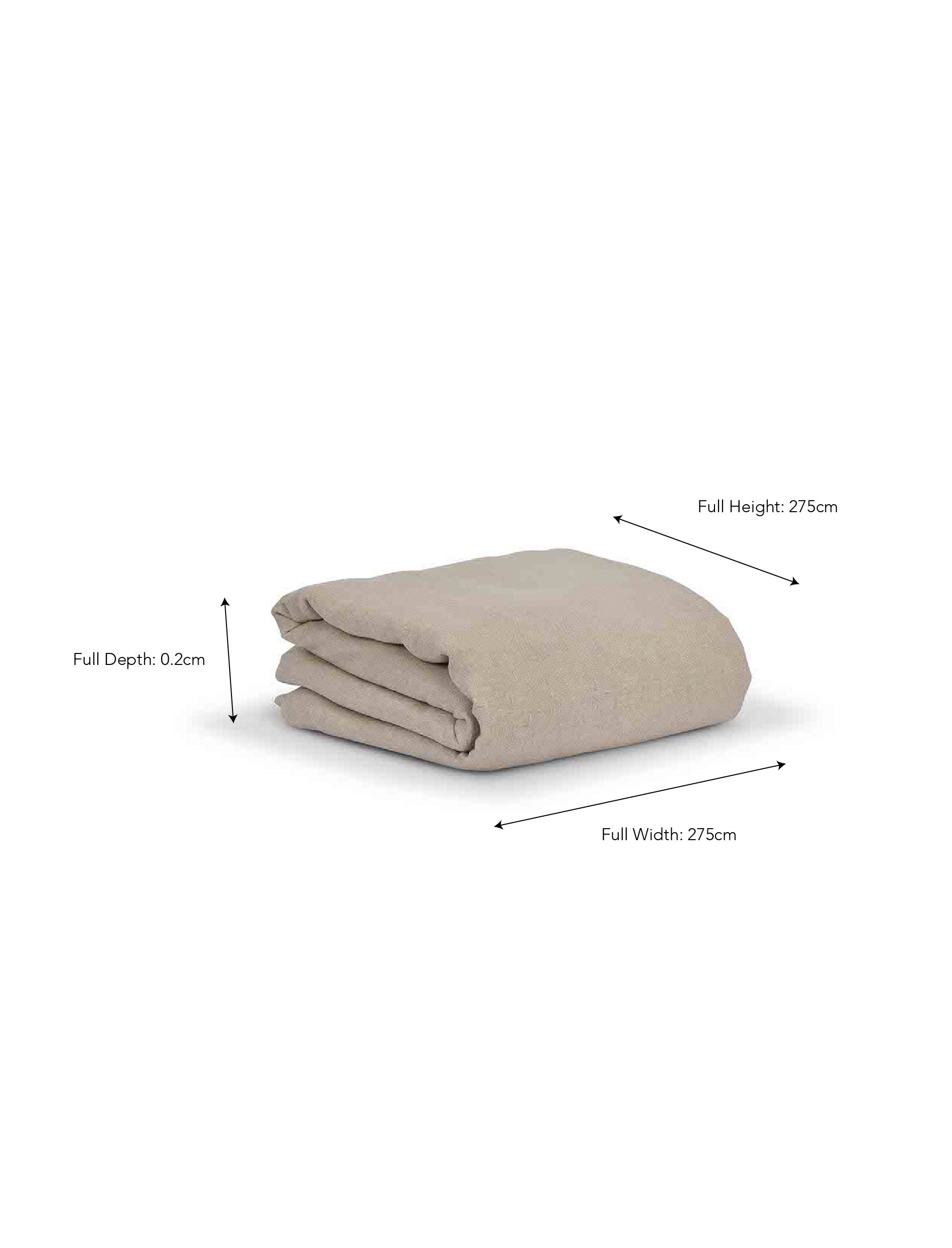 Pembridge Linen Flat Sheet King Natural - Bed Linen - Garden Trading -