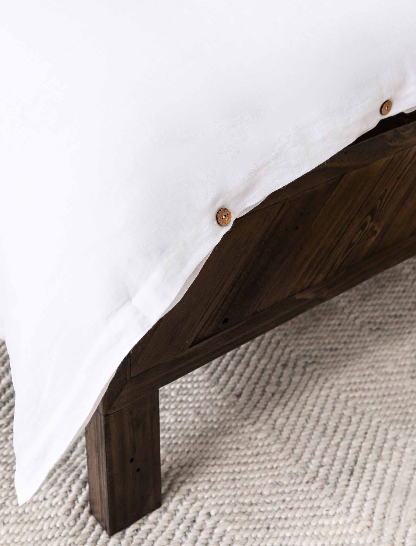 Pembridge Linen Duvet Cover King Lily White