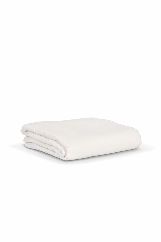 Pembridge Linen Fitted Sheet Super King Lily White - Bed Linen - Garden Trading -