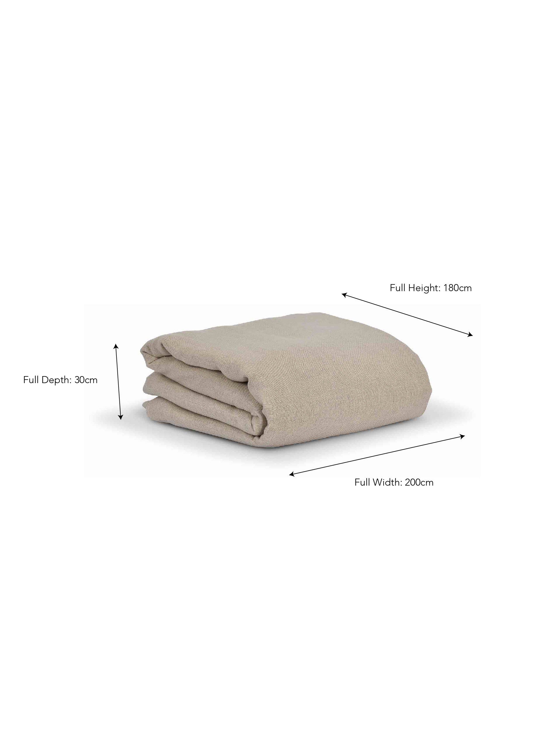 Pembridge Linen Fitted Sheet Super King Natural - Bed Linen - Garden Trading -