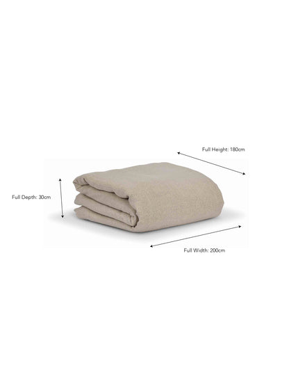 Pembridge Linen Fitted Sheet Super King Natural - Bed Linen - Garden Trading -