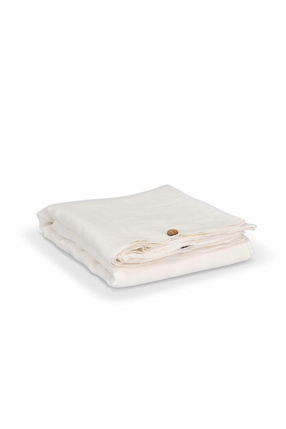 Pembridge Linen Duvet Cover Super King Lily White - Bed Linen - Garden Trading -