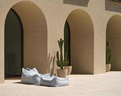 Wigiwama Outdoor Square Ottoman - Blue