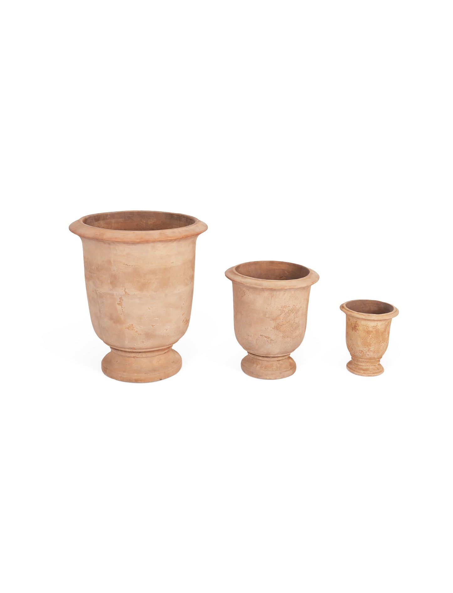 Ubley Planters Set of 3 Terracotta - Pots, Planters & Troughs - Garden Trading -