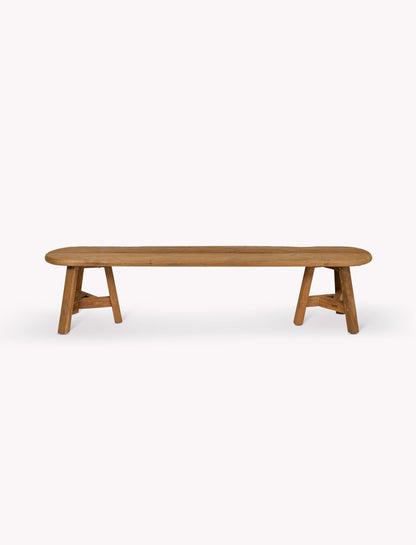 Hawthorne Oval Dining Bench Natural