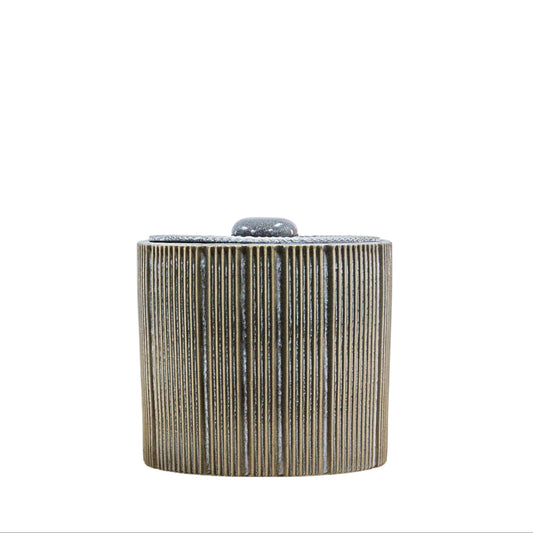 Glaze Jar Grey Large