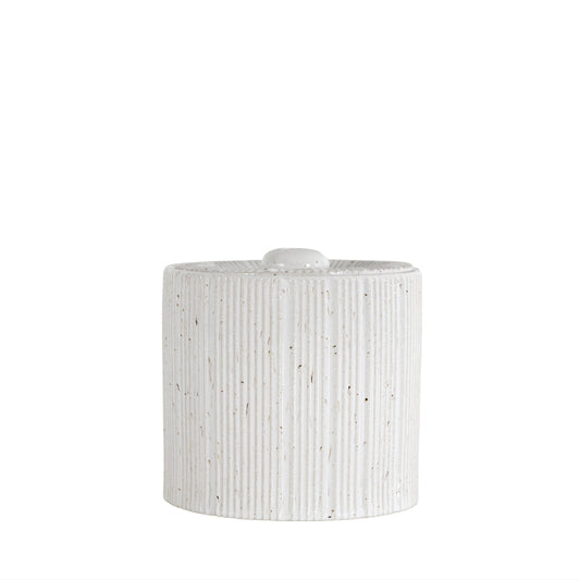Glaze Jar White Large