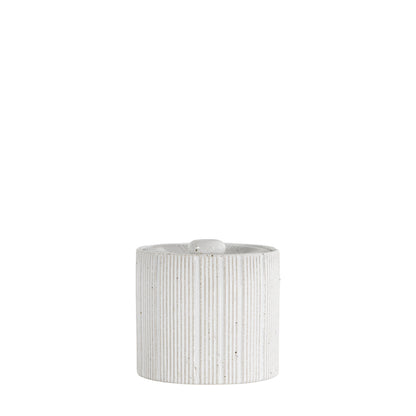Glaze Jar White Medium