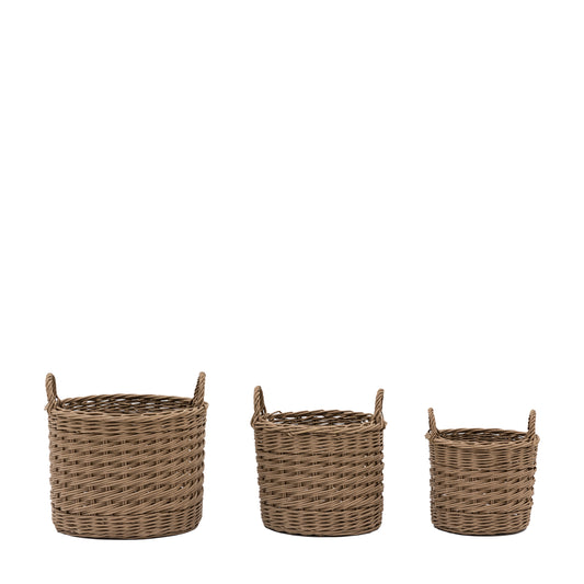 Willow Storage Basket Nest of 3 Large