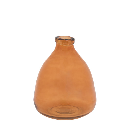 Amber Handblown Glass Vase