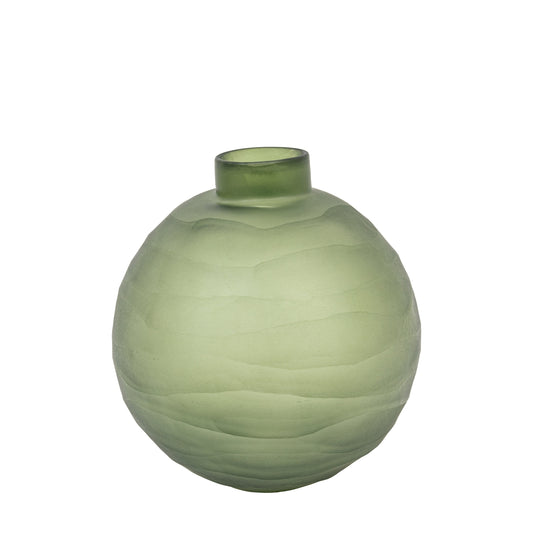 Ripple Green Vase Large
