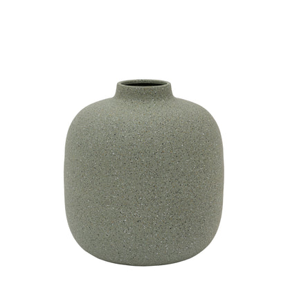 Samphire Cast Metal vase Olive Small