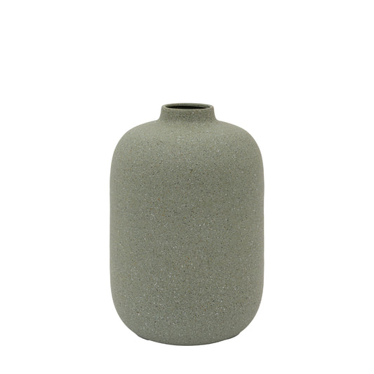 Samphire Cast Metal vase Olive Large