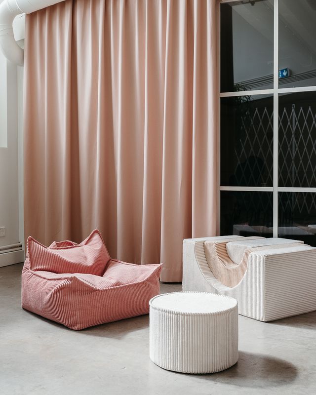Pink Mousse Beanbag Chair