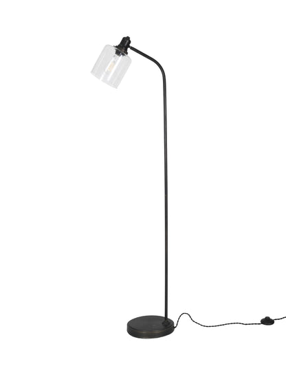 Hoxton Cylinder Floor Lamp Black - Floor Lights - Garden Trading -