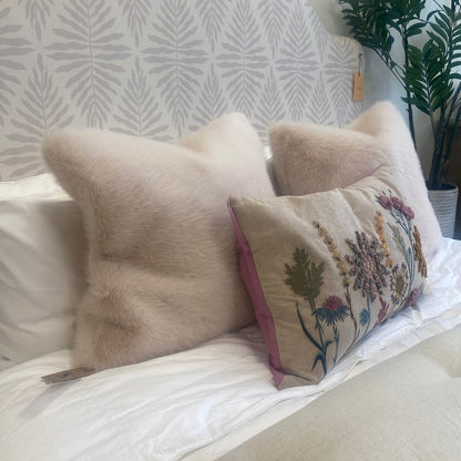 Annie Faux Fur Cushion Square